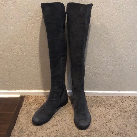 Stuart Weitzman Suede Over the Knee Boots 10 1/2 - Picture 2 of 7